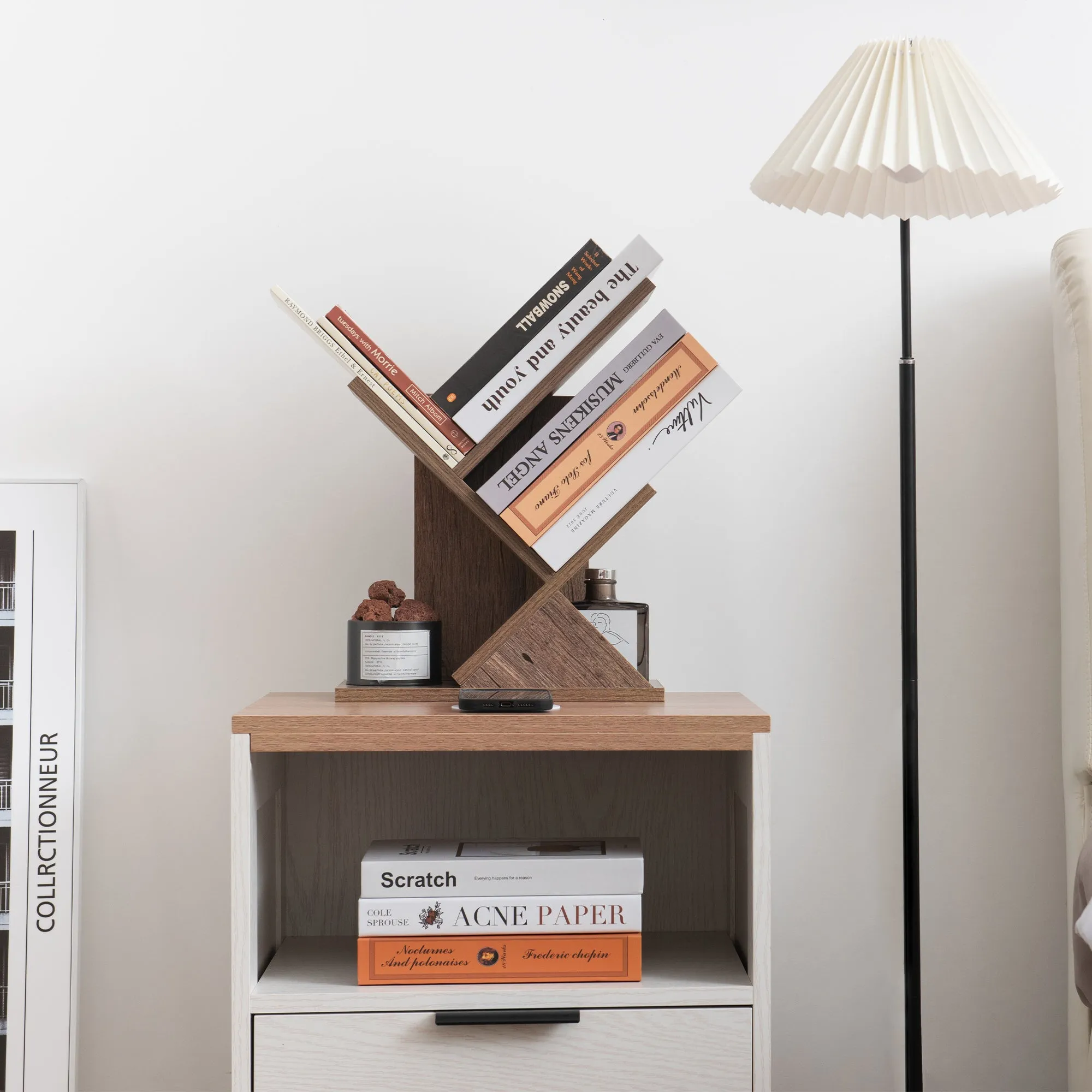 Tiered Tree Bookcase Shelf