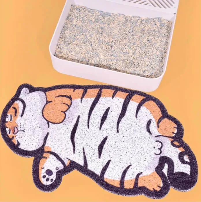 Tiger Shaped Cat Litter Pad