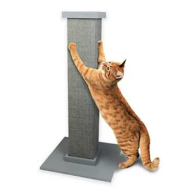 Ultimate Scratching Post - Sturdy, Decor Friendly - Grey Finish