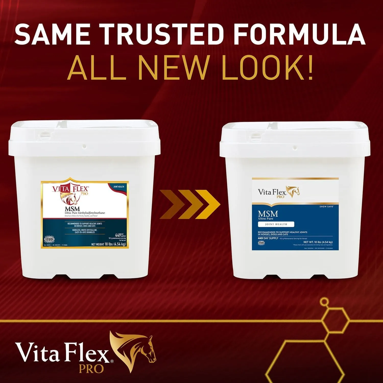 Vita Flex Pro MSM Quality Joint Supplement for Horses, Dogs and Cats