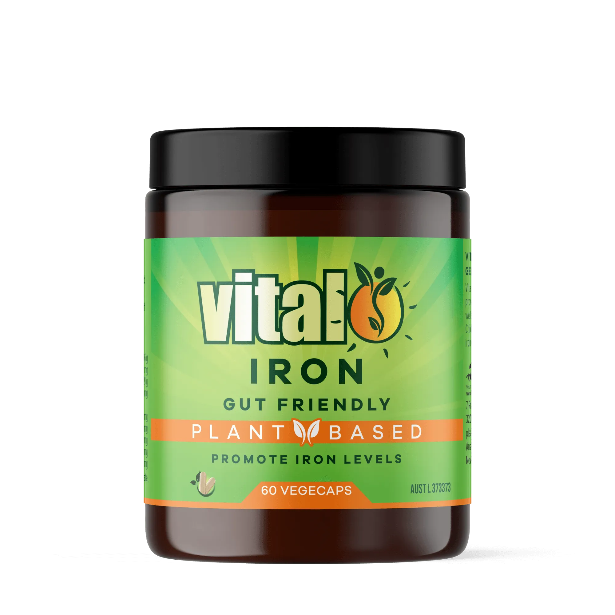 Vital Plant Based Iron Supplement 60 Vegecaps