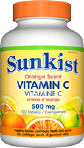 Vitamin C, Orange Scent, Easy Swallow, 500 mg, 120 tablets