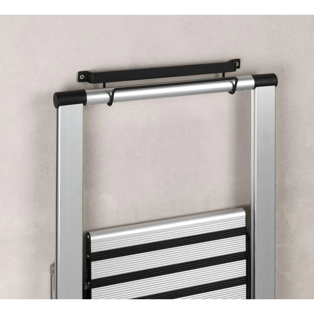 Wall Mounted Ladder Holder Black