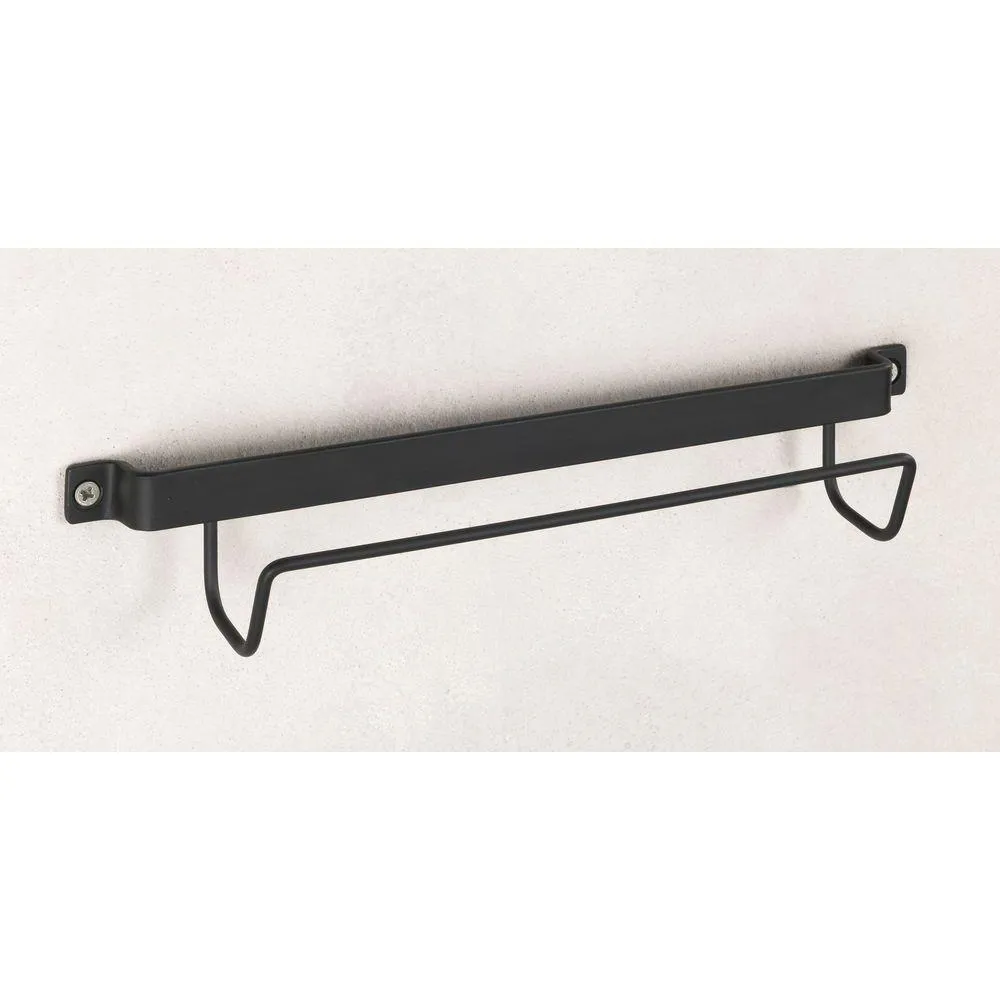 Wall Mounted Ladder Holder Black