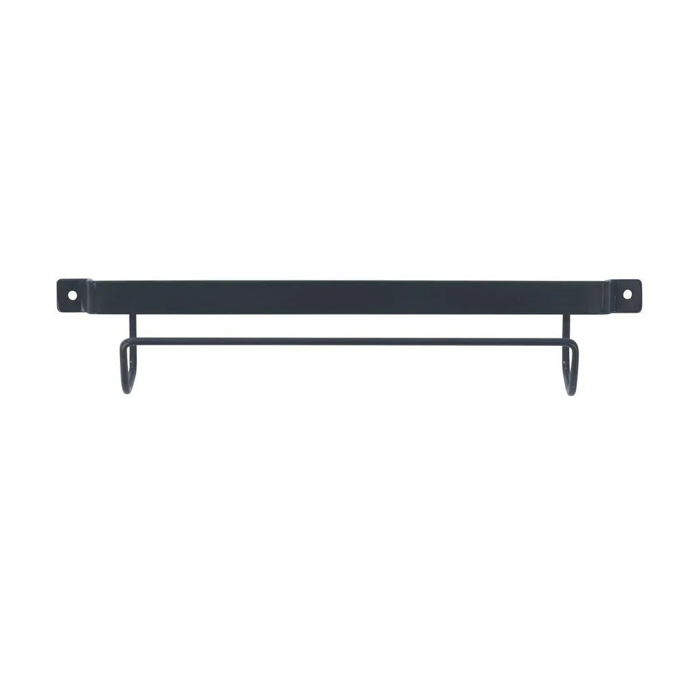 Wall Mounted Ladder Holder Black