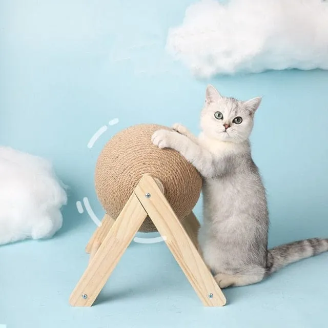 Wear-resistant Cat Rope Ball Scratcher